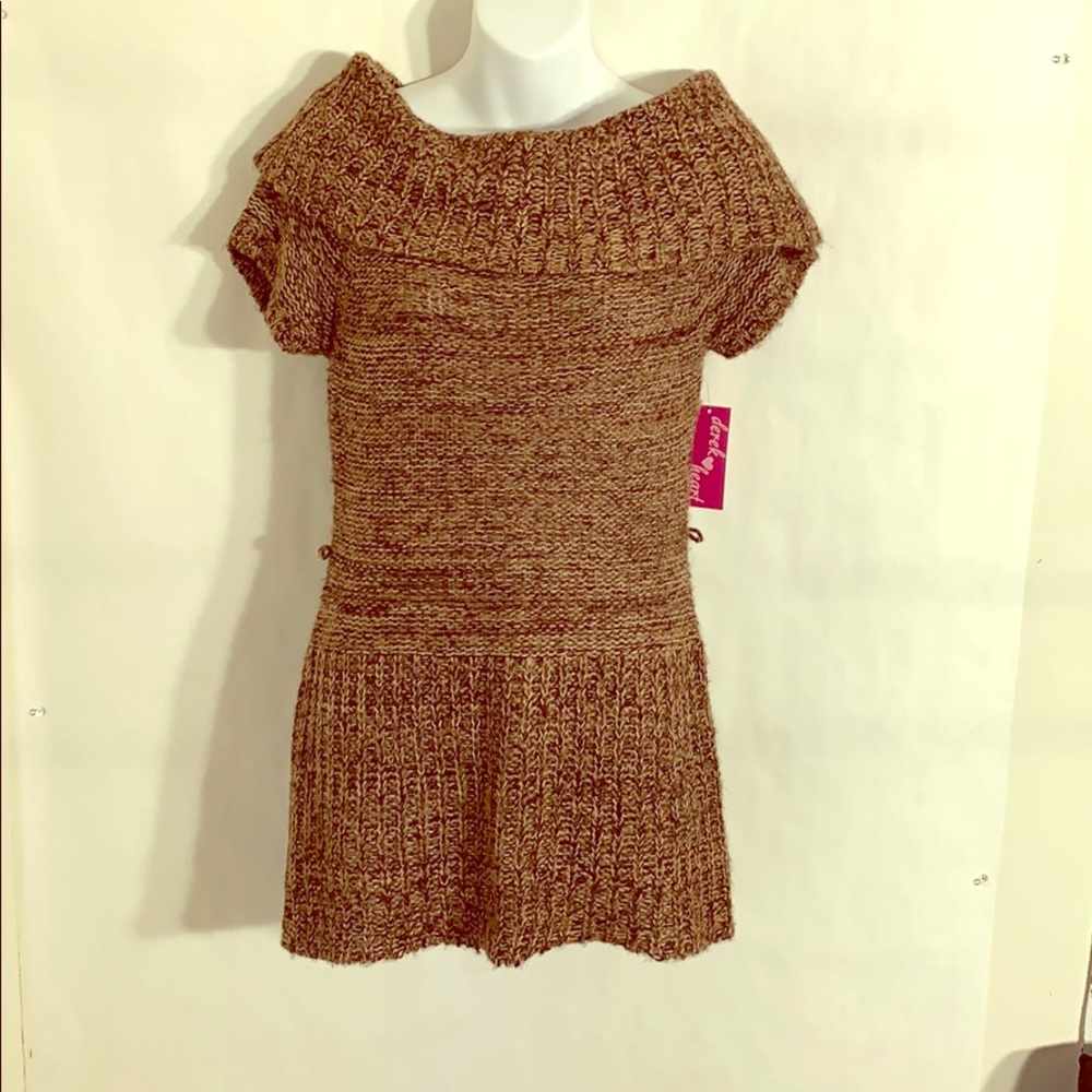 Brand New Brown 100%Acrylic TurtleneckDress !